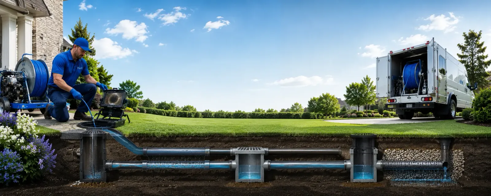 Outdoor drain cleaning information for Coopers Mills, ME